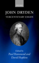 John Dryden : tercentenary essays / edited by Paul Hammond and David Hopkins.