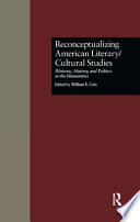 Reconceptualizing American literary/cultural studies : rhetoric, history, and politics in the humanities / edited by William E. Cain.