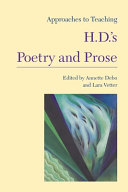 Approaches to teaching H.D.'s poetry and prose /