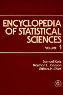 Encyclopedia of statistical sciences /