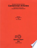 Centennial articles : reprinted from volume 100, Geological Society of America bulletin /