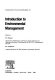 Introduction to environmental management /