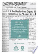 Sursum : la voz de una juventud católica : análisis de los contenidos publicados en un periódico laico de Hermosillo, 1942-1946 / Jorge Mario Álvarez.