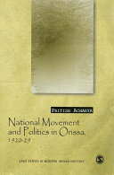 National movement and politics in Orissa, 1920-29 /