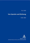 Von Sprache und Dichtung /