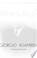 What is real? / Giorgio Agamben.