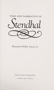 Time and narrative in Stendhal /