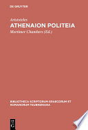 Aristoteles Athēnaiōn politeia /