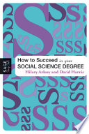 How to succeed in your social science degree /