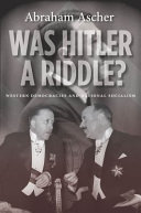 Was Hitler a riddle? : western democracies and national socialism /