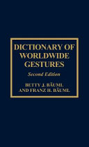 Dictionary of worldwide gestures /
