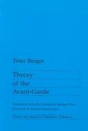 Theory of the avant-garde /