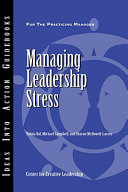 Managing leadership stress /