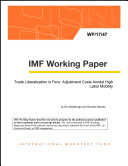 Trade liberalization in Peru : adjustment costs amidst high labor mobility /