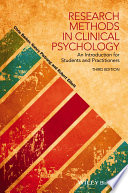 Research methods in clinical psychology : an introduction for students and practitioners /