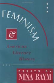 Feminism and American literary history : essays / Nina Baym.