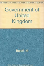 The government of the United Kingdom : political authority in a changing society /