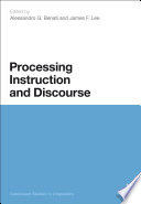 Processing instruction and discourse /