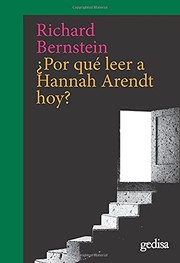 Por que leer a Hannah Arendt hoy? /