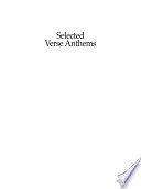 Selected verse anthems /