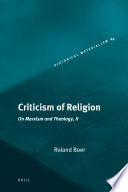 Criticism of religion : on Marxism and theology, II /
