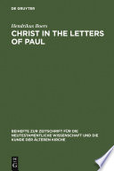 Christ in the Letters of Paul : in place of a Christology /