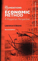 The foundations of economic method : a Popperian perspective /