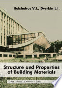 Structure and properties of building materials /