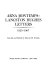 Arna Bontemps-Langston Hughes letters, 1925-1967 / selected and edited by Charles H. Nichols.