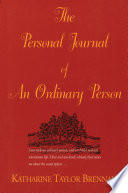 The personal journal of an ordinary person /