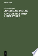 American Indian linguistics and literature /