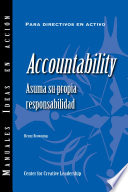 Accountability : asuma su propia responsabilidad /