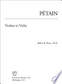 Pétain : Verdun to Vichy /