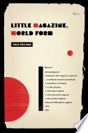Little magazine, world form / Eric Bulson.