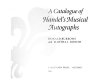 A catalogue of Handel's musical autographs /