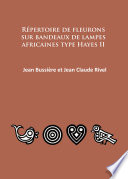 Répertoire de fleurons sur bandeaux de lampes Africaines type Hayes II /