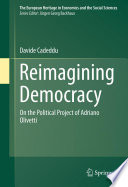 Reimagining democracy : on the political project of Adriano Olivetti /
