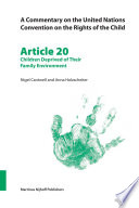 Article 20 : children deprived of their family environment /