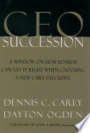 CEO succession /