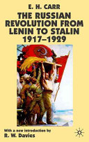 The Russian revolution : from Lenin to Stalin (1917-1929) /