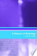 A glossary of phonology /