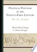 Political populism in the twenty-first century : we the people /