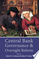 Central Bank Governance and Oversight Reform.