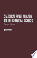 Statistical power analysis for the behavioral sciences / Jacob Cohen.