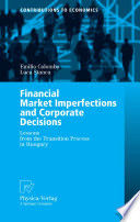 Financial market imperfections and corporate decisions : lessons from the transition process in Hungary /