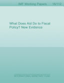 What does aid do to fiscal policy? : new evidence /