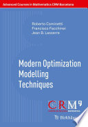 Modern optimization modelling techniques /
