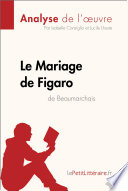 Le Mariage de Figaro de Beaumarchais : analyse de l'uvre / par Isabelle Consiglio et Lucile Lhoste.