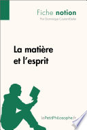 La matiere et l'esprit /