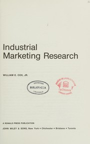 Industrial marketing research /